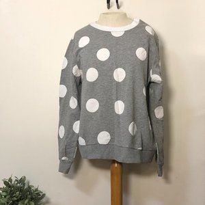 ASOS Fleece Lined Polka Dot Sweatshirt